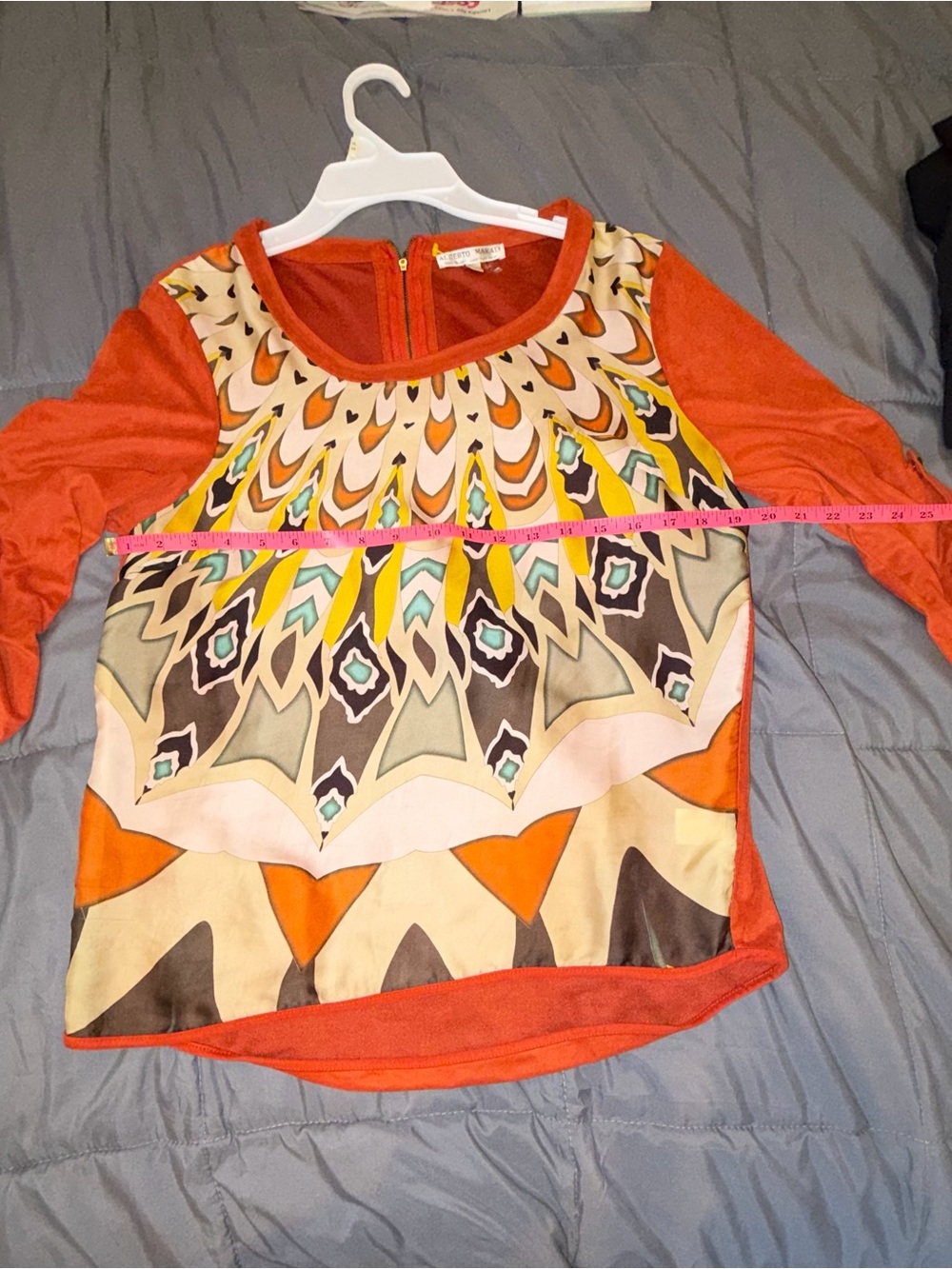 Alberto Makali Medium Boho Geometric Print Blouse - Picture 5 of 6